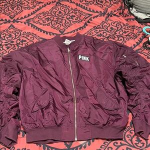 PINK Victoria's Secret Maroon Jacket